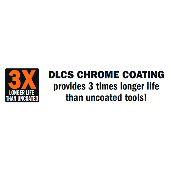 Solid surface and fiberglass bit DLCS Chrome Coating - LONG LIFE